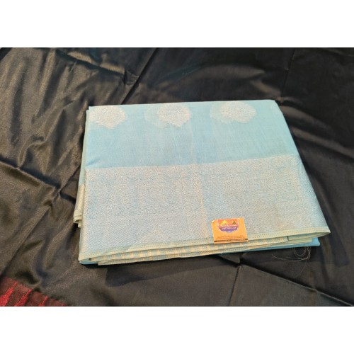 Kora Silk Zari Border Fabric