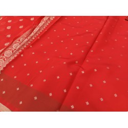 kora floral jaal silk saree