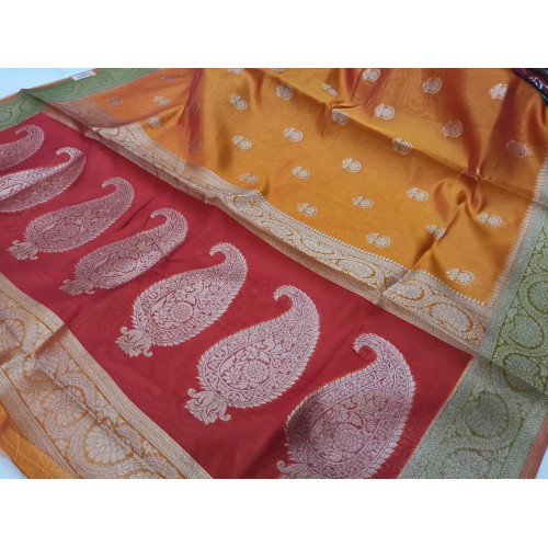 kora banarasi silk saree
