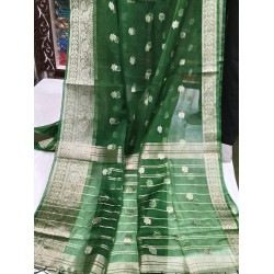 KORA SIFFON SILK BANARASI SAREE