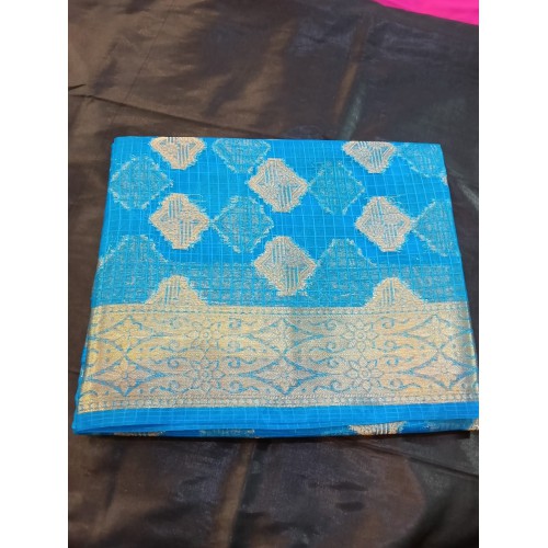 Kota Check Banarasi Saree