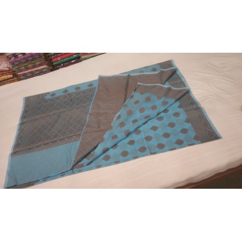 Hand loom Cotton with Coper resam jari