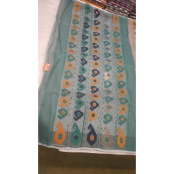 Timeless Elegance with Handloom Tant Boota cotton saree