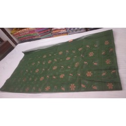 Handloom Tant Self Boota cotton