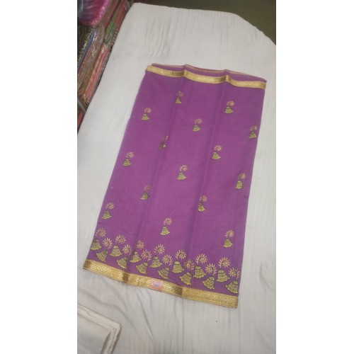 Pure Cotton Saree Full Embroidery Work