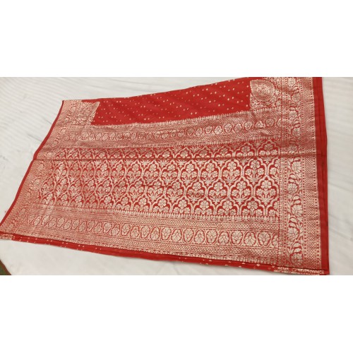 Pure Cotton Semi Handloom Banarasi