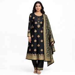 Pure Banarasi Silk Suit