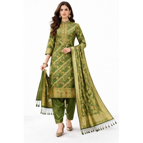 Banarasi silk salwar suit