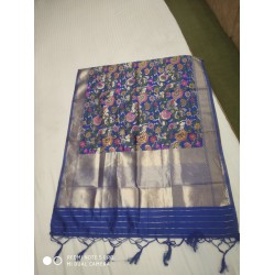 Banarasi Silk Jaal Multi colour all over Dupatta