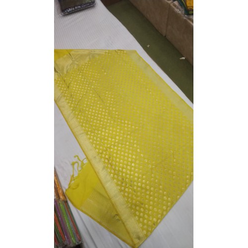 Banarasi Silk Jaal  colour boota all over Dupatta