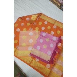 Pure Georgette Fabric Sona Rupa Zari