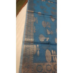 Pure cotton with copper zari dupatta