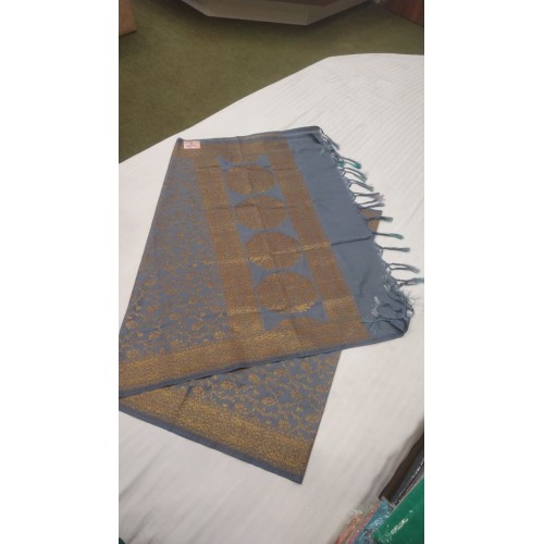 Pure katan silk coper zari dupatta
