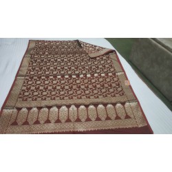 Pure Katan JAAL Dupatta with Floral Zari Work