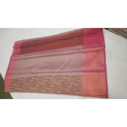 Lahariya Tenchhuai Saree with Satin Border: