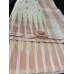 Lilen Cotton with White Zari Minadar Saree