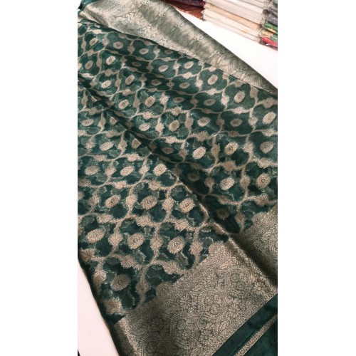 Pure Organza Silk Boota Saree