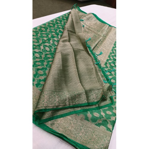 Pure Organza Boota Silk Saree