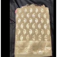 Cotton Dupion with Water Zari