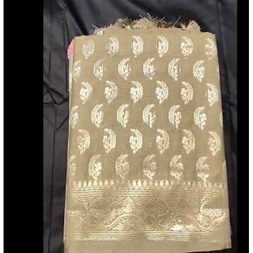 Cotton Dupion with Water Zari