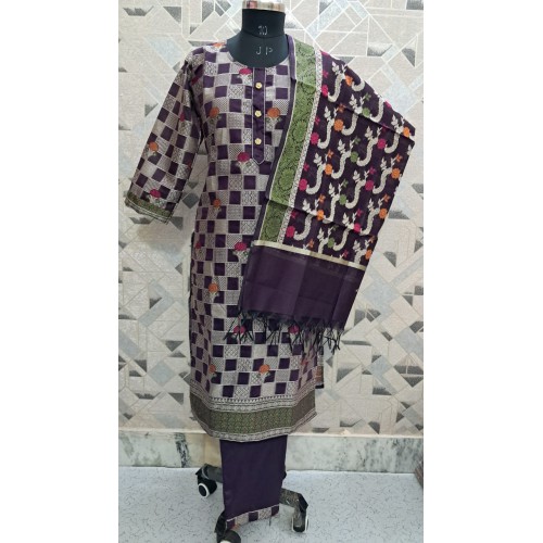 Banarasi Cotton Silk Suit