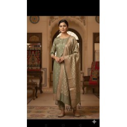 COTTON SILK SUIT IN