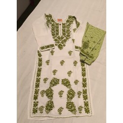HANDMADE CHIKEN CURRY KURTI SET