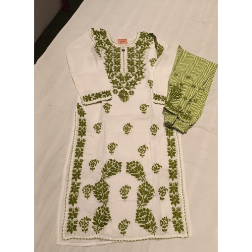 HANDMADE CHIKEN CURRY KURTI SET