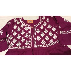Elegant Handloom Long Frock Kurti