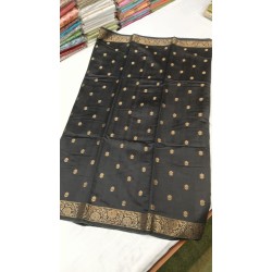 Pure Munga Cotton Boota Saree