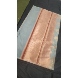 Silk flower Jaal saree