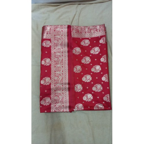 Katan Buta with Satin Patta saree