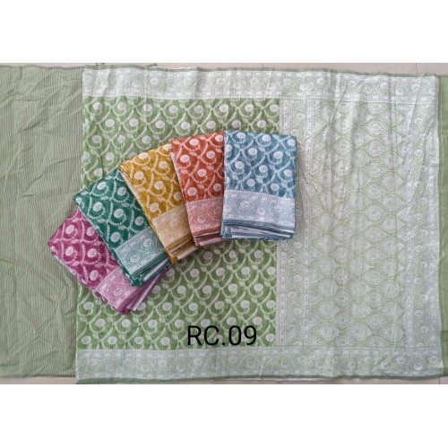 Lilen cotton with resam zari Saree