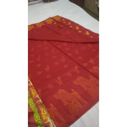 Banarasi Cotton Linen Saree