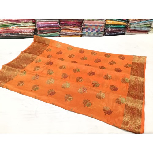"Transform Your Look with Exquisite Banarasi Dupion Silk Saree"