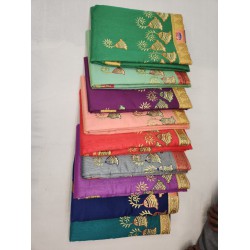 Pure Cotton Saree with Full Embroidery Work