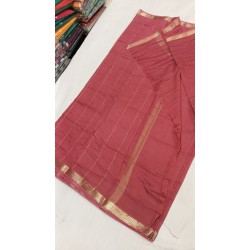 Pure Plain Mysore Silk Saree