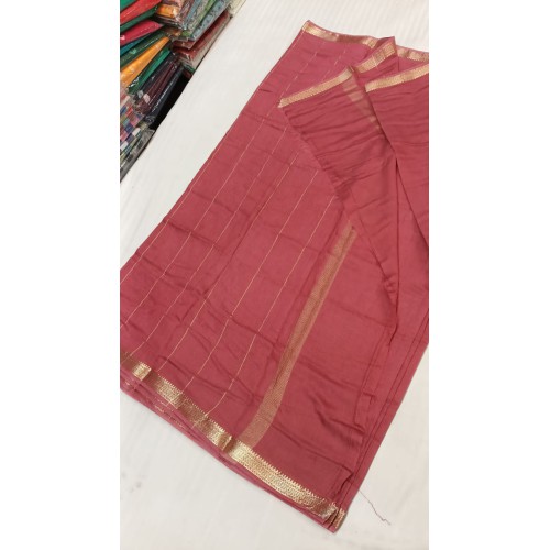 Pure Plain Mysore Silk Saree
