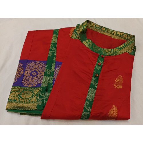 Pure  Banarasi Kattan Silk Kurti