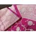 Katan Silk Saree With Silk Buta Jaal