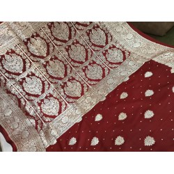 Banarasi Kattan Pure Silk Saree –Elegance, Handcrafted in Varanasi