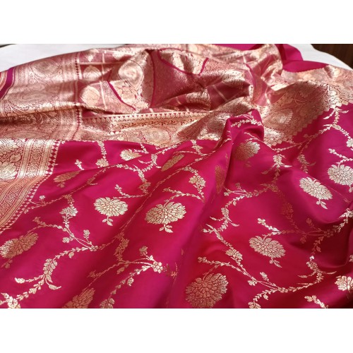 Pure Kattan Silk Minedaar Boota Saree Pure Kattan Silk Minedaar Boota Saree
