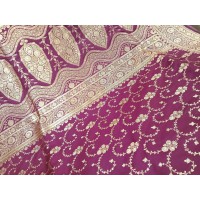 Katan Buta with Satin Patta saree Katan Buta with Satin Patta saree