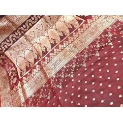 Banarasi katan Silk Saree border zari work