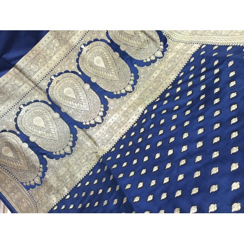 Banarasi katan Silk Saree border zari work
