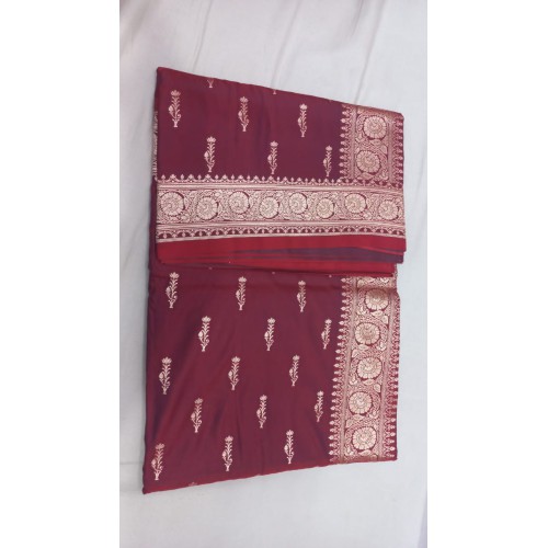 Royal Wine Banarasi Saree Royal Wine Banarasi Saree