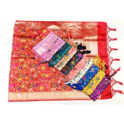 Banarasi Katan Silk Floral Jaal Dupatta Banarasi Katan Silk Floral Jaal Dupatta