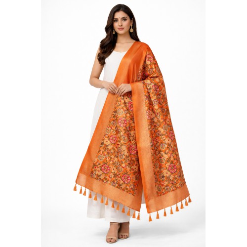 Duptta Silk Jaal Malti colour