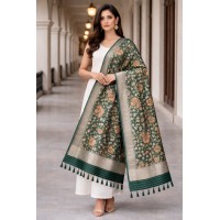 Banarasi Silk Jaal Malti colour boota Duptta