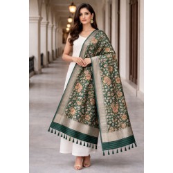 Banarasi Silk Jaal Malti colour boota Duptta